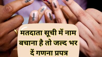 मतदाता सूची में नाम बचाना है तो जल्द भर दें गणना प्रपत्र