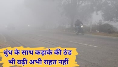 धुंध के साथ कड़ाके की ठंड भी बढ़ी, अभी राहत नहीं