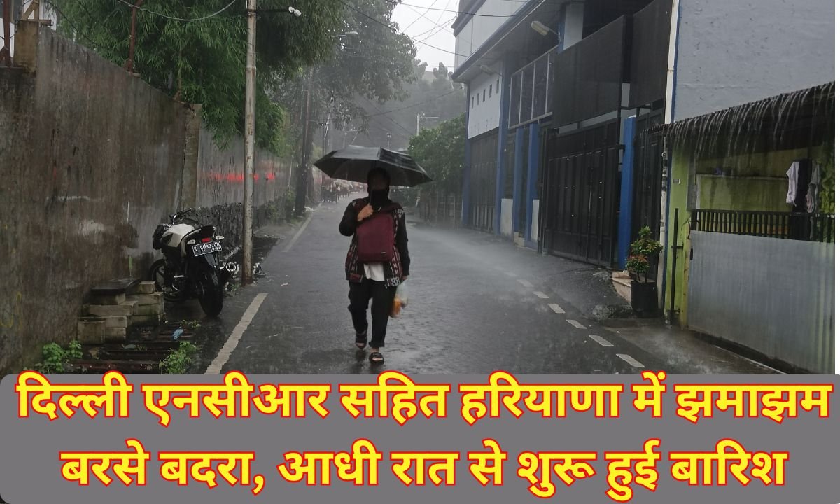 23 January Weather Update: Heavy rains lashed Delhi NCR and Haryana, with rain starting at midnight.