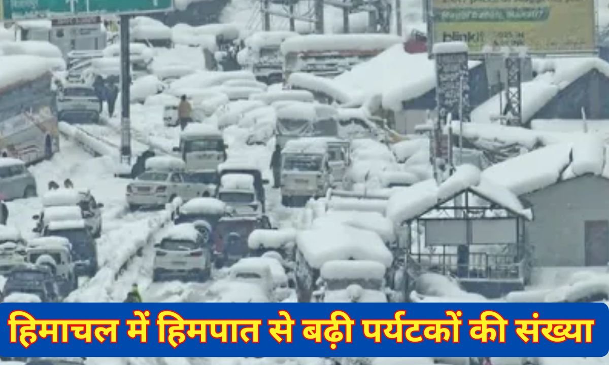 Shimla Snowfall: Snowfall in Himachal Pradesh increases tourist numbers, traffic jams in Manali, and crowds in Shimla.