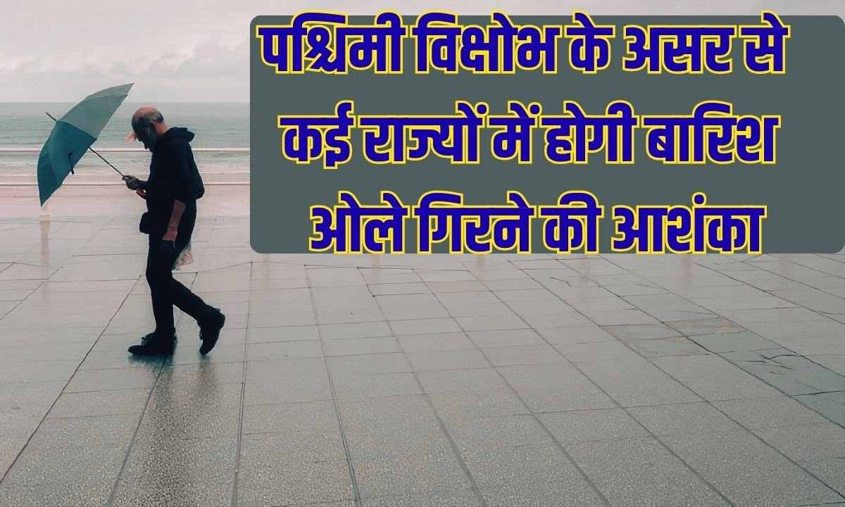 Weather update: Due to the impact of western disturbance, there will be rain in many states, there is a possibility of hailstorm.