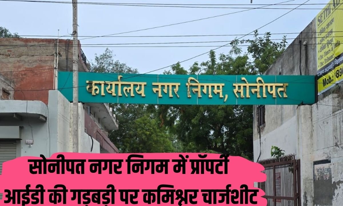 Sonipat DMC Chargesheeted: Commissioner chargesheeted on property ID irregularities in Sonipat Municipal Corporation