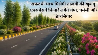 NHAI Delhi Noida Green Corridor Expressway Model Green Planning