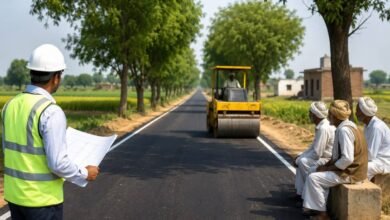 New Road Plan village road in Haryan 18 feet wide