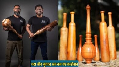 Traditional wooden Gada for fitness by Tagda Raho, Indian functional strength training tool