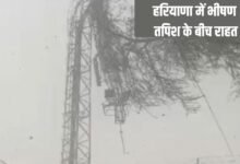 बदला मौसम, हरियाणा में भीषण तपिश के बीच राहत, 10 जिलों में आंधी तूफान, कई जगह बारिश के साथ ओले भी