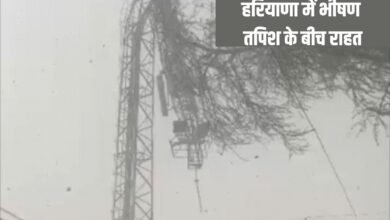 बदला मौसम, हरियाणा में भीषण तपिश के बीच राहत, 10 जिलों में आंधी तूफान, कई जगह बारिश के साथ ओले भी